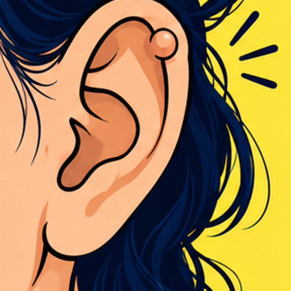 Symbolische Comic-Illustration: Darwin-Tuberkel.